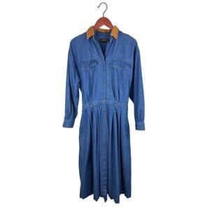 VTG Eddie Bauer Denim Shirt Dress